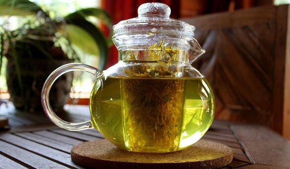 Lepoko osteokondrosirako belar decoction